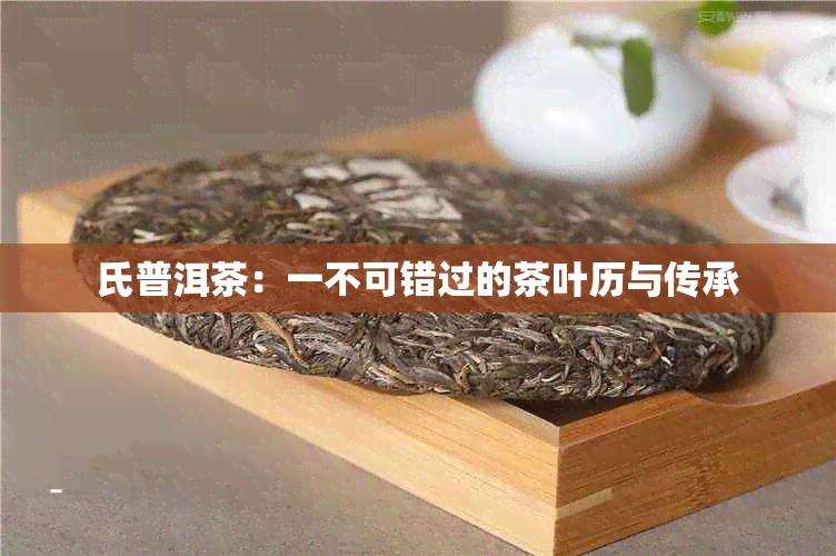 氏普洱茶：一不可错过的茶叶历与传承