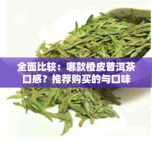 全面比较：哪款橙皮普洱茶口感？推荐购买的与口味