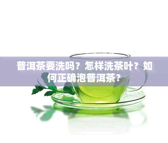 普洱茶要洗吗？怎样洗茶叶？如何正确泡普洱茶？