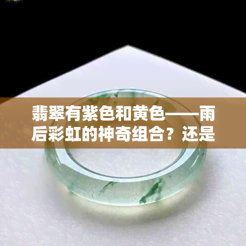 翡翠有紫色和黄色——雨后彩虹的神奇组合？还是两种独立的区别？