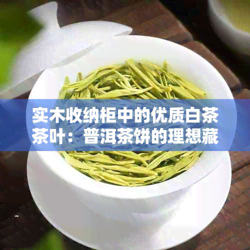 实木收纳柜中的优质白茶茶叶：普洱茶饼的理想藏选择