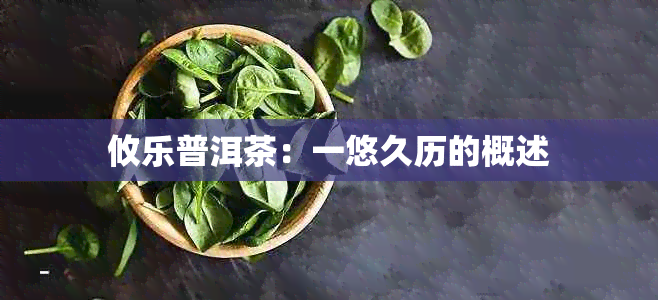 攸乐普洱茶：一悠久历的概述