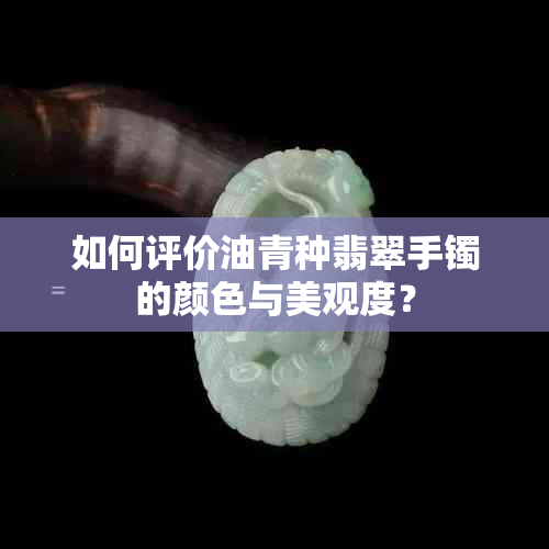 如何评价油青种翡翠手镯的颜色与美观度？