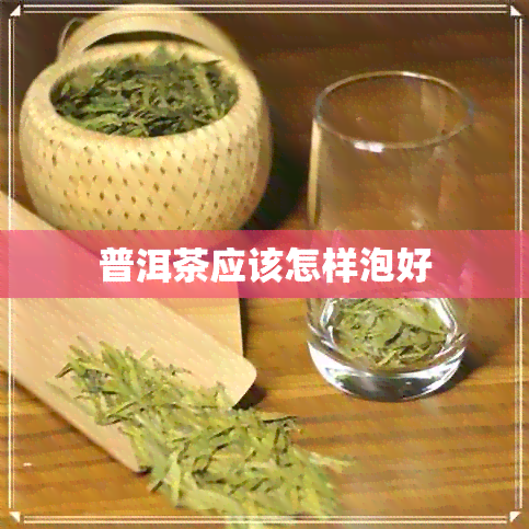 普洱茶应该怎样泡好