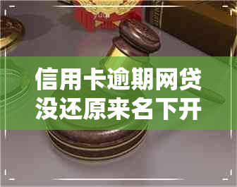 信用卡逾期网贷没还原来名下开的店会怎么样