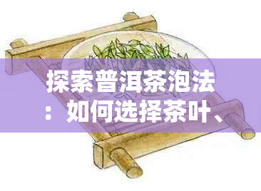 探索普洱茶泡法：如何选择茶叶、水、时间以获得口感与效果