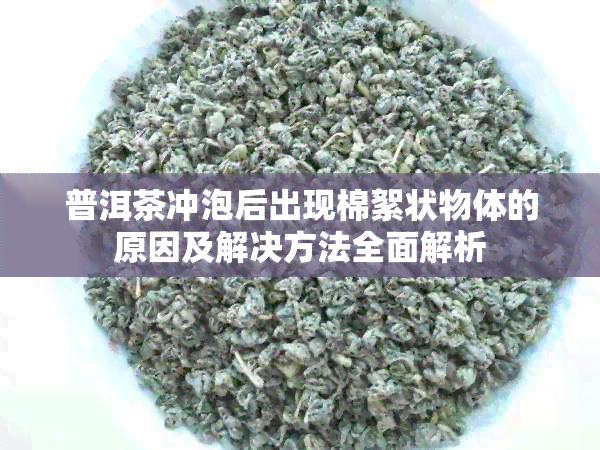 普洱茶冲泡后出现棉絮状物体的原因及解决方法全面解析