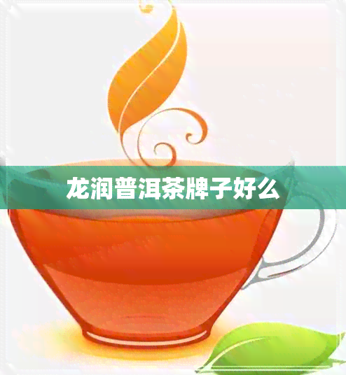 龙润普洱茶牌子好么