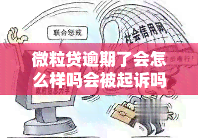 微粒贷逾期了会怎么样吗会被起诉吗？会坐牢吗？