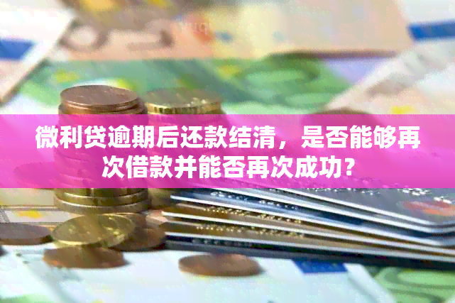 微利贷逾期后还款结清，是否能够再次借款并能否再次成功？