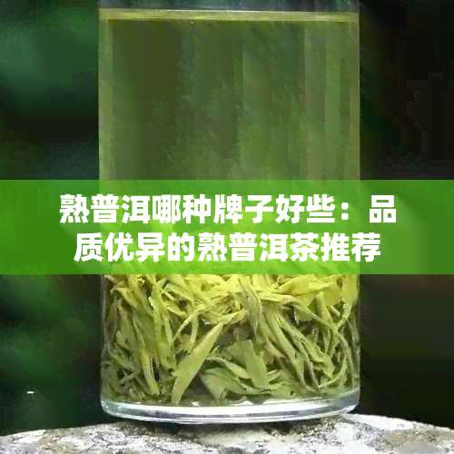 熟普洱哪种牌子好些：品质优异的熟普洱茶推荐