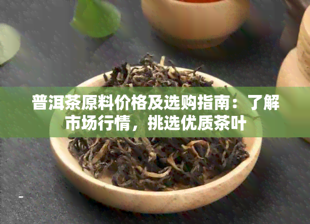 普洱茶原料价格及选购指南：了解市场行情，挑选优质茶叶