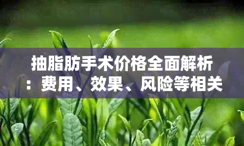 抽脂肪手术价格全面解析：费用、效果、风险等相关问题一网打尽！