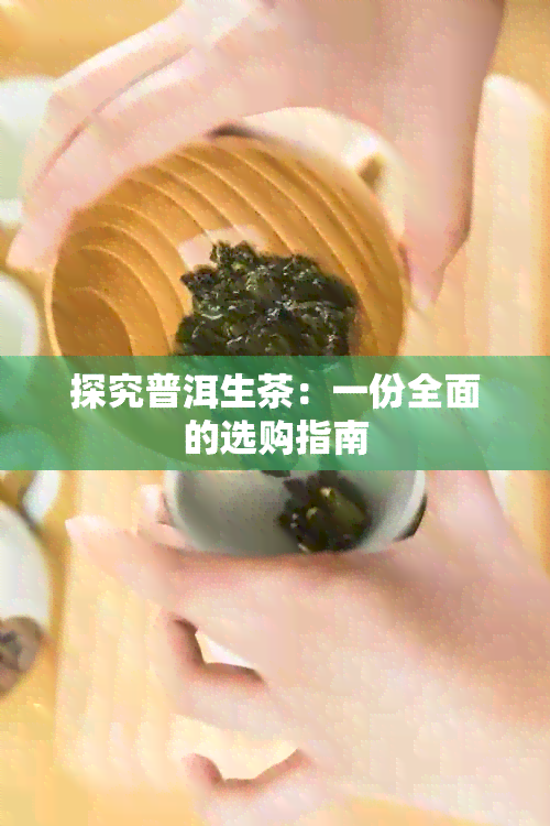 探究普洱生茶：一份全面的选购指南