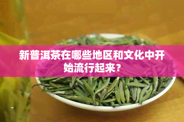 新普洱茶在哪些地区和文化中开始流行起来？