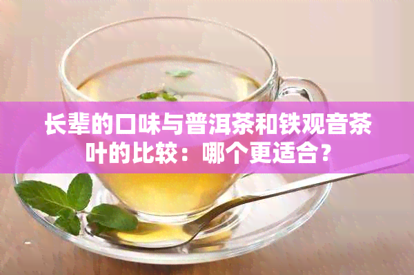 长辈的口味与普洱茶和铁观音茶叶的比较：哪个更适合？