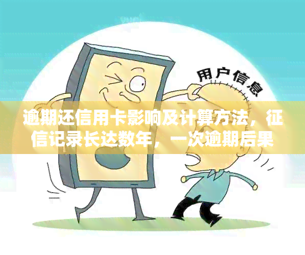 逾期还信用卡影响及计算方法，记录长达数年，一次逾期后果严重