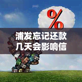 浦发忘记还款几天会影响信用额度及个人？