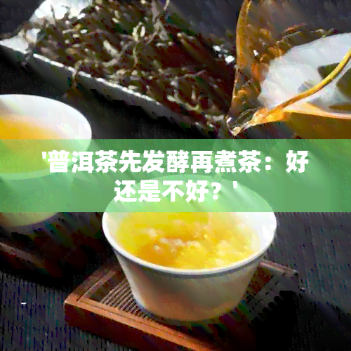 '普洱茶先发酵再煮茶：好还是不好？'