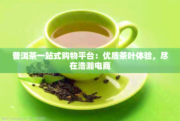 普洱茶一站式购物平台：优质茶叶体验，尽在浩瀚电商