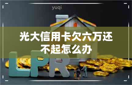 光大信用卡欠六万还不起怎么办