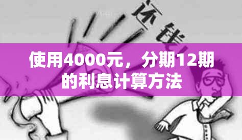 使用4000元，分期12期的利息计算方法