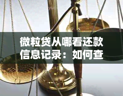 微粒贷从哪看还款信息记录：如何查询还款记录？