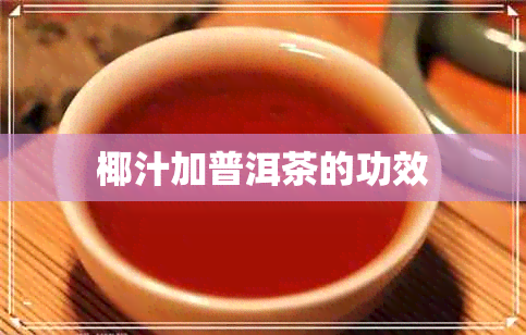 椰汁加普洱茶的功效