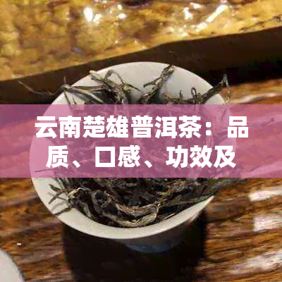 云南楚雄普洱茶：品质、口感、功效及泡法全面解析，助你了解这款中国名茶