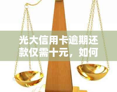 光大信用卡逾期还款仅需十元，如何办理协商和解决办法？