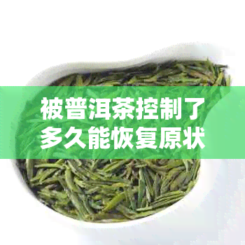 被普洱茶控制了多久能恢复原状：探讨普洱茶对身体的影响及恢复时间