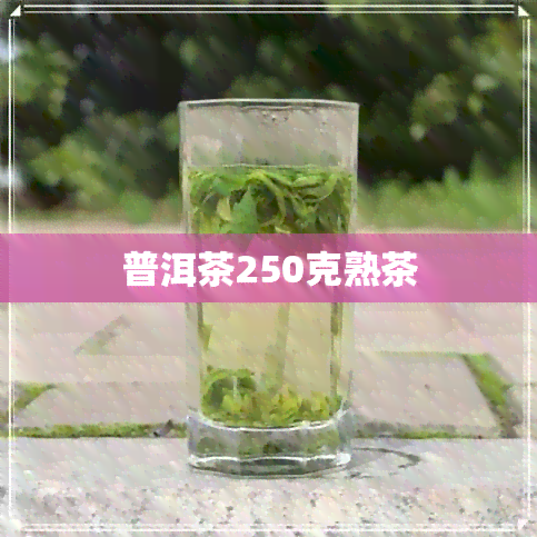 普洱茶250克熟茶