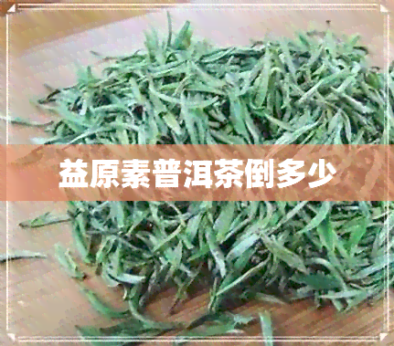 益原素普洱茶倒多少