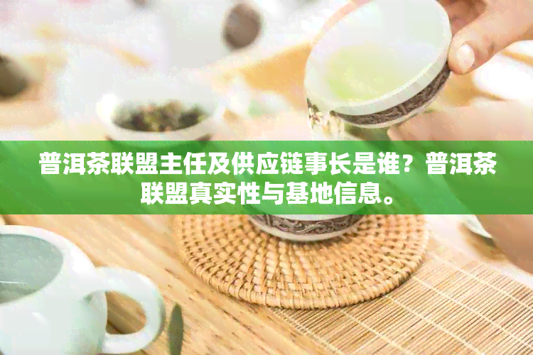 普洱茶联盟主任及供应链事长是谁？普洱茶联盟真实性与基地信息。