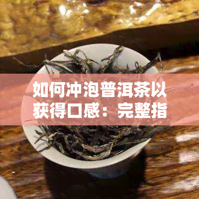 如何冲泡普洱茶以获得口感：完整指南