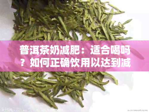 普洱茶奶减肥：适合喝吗？如何正确饮用以达到减肥效果？