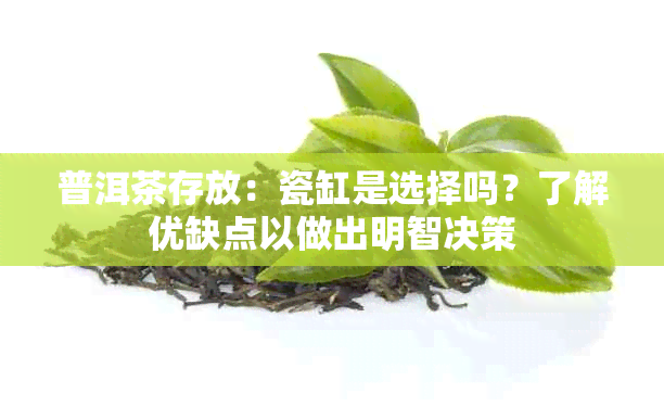 普洱茶存放：瓷缸是选择吗？了解优缺点以做出明智决策