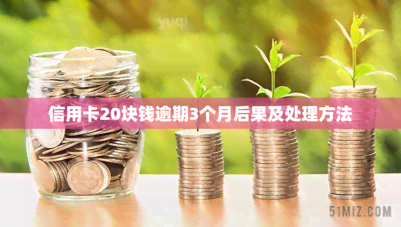 信用卡20块钱逾期3个月后果及处理方法