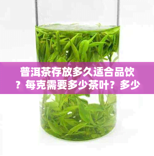 普洱茶存放多久适合品饮？每克需要多少茶叶？多少年份的普洱茶口感更佳？