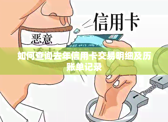 如何查询去年信用卡交易明细及历账单记录