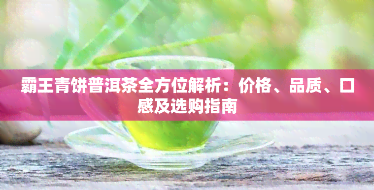 霸王青饼普洱茶全方位解析：价格、品质、口感及选购指南