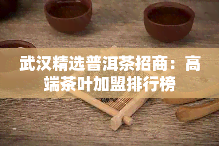 武汉精选普洱茶招商：高端茶叶加盟排行榜