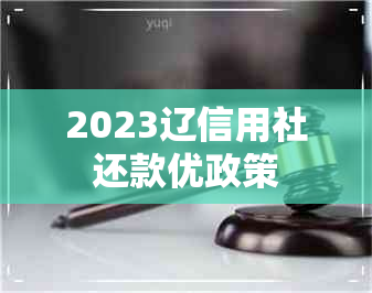 2023辽信用社还款优政策