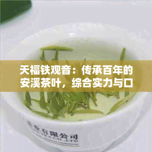 天福铁观音：传承百年的安溪茶叶，综合实力与口感兼具的十大名茶之一