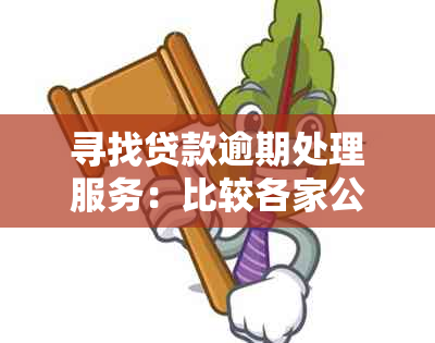 寻找贷款逾期处理服务：比较各家公司的优缺点与收费标准