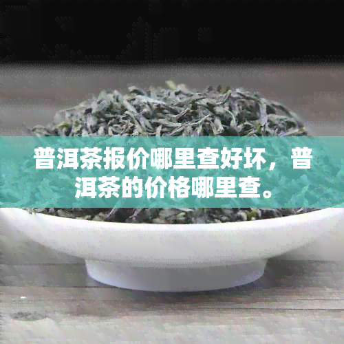 普洱茶报价哪里查好坏，普洱茶的价格哪里查。