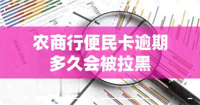 农商行便民卡逾期多久会被拉黑