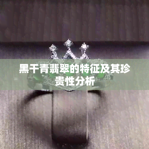 黑干青翡翠的特征及其珍贵性分析