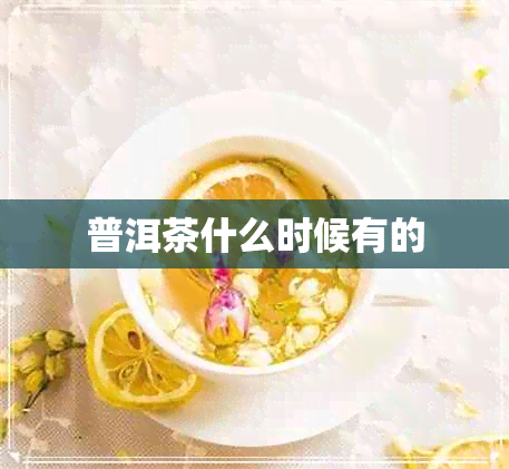 普洱茶什么时候有的