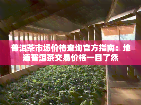 普洱茶市场价格查询官方指南：地道普洱茶交易价格一目了然